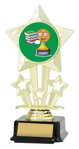 PERSONALISED TROPHY AWARD IKON STAR ACADEMIC LASER ENGRAVING - Picture 1 of 28