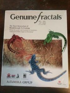 Genuine Fractals 2.0 Mac image resizing tools (1998) New Sealed & Upgradable!! - Picture 1 of 6