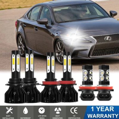 Combo faros LED + kit de faros antiniebla para Lexus IS250 IS350 2010 2011-2015 Foto 1 de 4