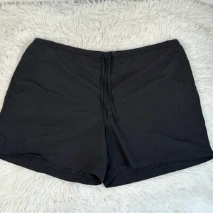 Vintage L.L. Bean Black Mesh Lined Swim Shorts Women's Plus Size 2x - Picture 1 of 11