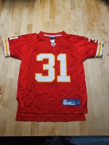 Priest Holmes Kansas City Chiefs #31 Football Jersey Boy's Size Medium Reebok - Picture 1 of 17