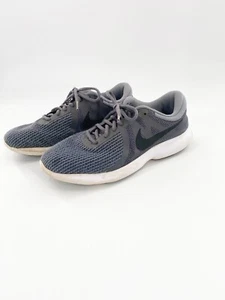 Nike Men's Revolution 4 908988-010 Gray Running Shoes Lace Up Size 9 - Picture 1 of 7