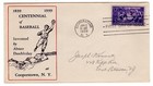 1939 Baseball Centennial #855 FDC #59 J. Koment CV$900