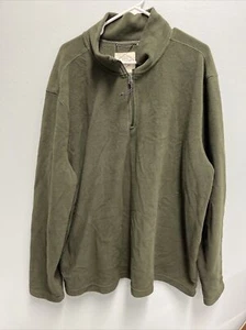 ST. JOHNS BAY MEN'S XXL ZIP PULLOVER FLEECE JACKET BROWN - Picture 1 of 3