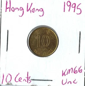 Coin Hong Kong 10 Cents 1995 KM66 - Picture 1 of 3