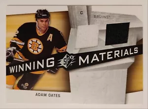 ADAM OATES 2008-09 SPX WINNING MATERIALS #WM-AO BOSTON BRUINS NM-MT  A2 - Picture 1 of 2