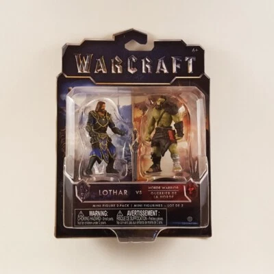 Minifigura Warcraft Lothar v Horde Warrior paquete de 2 2,5 pulgadas WoW película JAKKS Pacific Foto 1 de 2