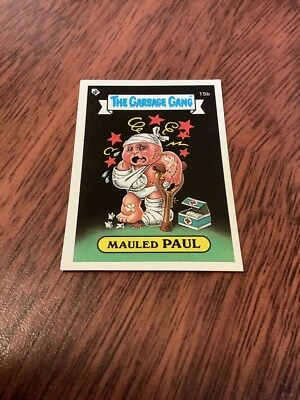 THE GARBAGE GANG SERIES 1 AUS #15b MAULED PAUL 1985 REGINA TOPPS - Image 1 of 2