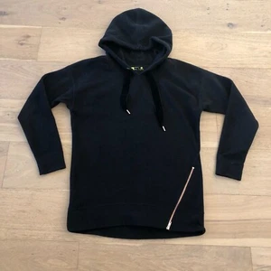 Xersion Hoodie Womens Small Black Soft Fleece Pullover Sweatshirt Hood Comfy - Picture 1 of 8