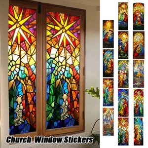 Película de vitral retro privacidad autoadhesiva pegatina de ventana esmerilada NUEVO - Imagen 1 de 31