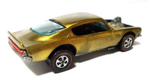 Hot Wheels Redline 1970 Spoilers King Kuda Gold w/ Brown Interior Restored Nice - Picture 1 of 18