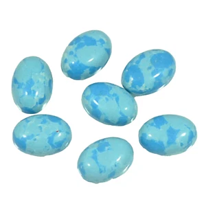 10x14 mm Larimar Oval Natural Mohave/Oyster Copper Turquoise Cabochon Gemstone - Picture 1 of 4