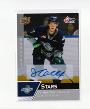 JORDAN GUSTAFSON '22/23 Upper Deck CHL AUTOGRAPH insert card #335