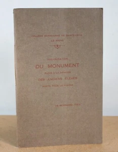 Einweihung des Denkmals Collège Notre-Dame de Sainte-Croix Le Mans 1923 - Bild 1 von 5