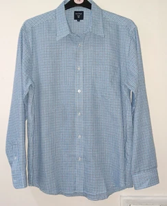 James Pringle Blue Checked Shirt Size Large Approx 48 Inch Chest - Picture 1 of 4