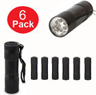 6-Pack ThinkTank Mini Aluminum LED Flashlight Set w Lanyard Batteries Included