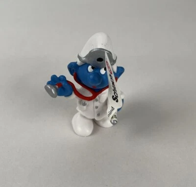 Smurfs 20037 Doctor Smurf Physician /Vintage Figure PVC Toy Figurine Peyo - Изображение 1 из 4