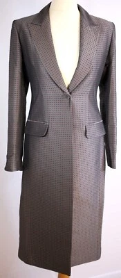 Whistles ladies coat with a subtle red spot pattern-circa 1990s-EU 36-UK 8-US 4 - Image 1 of 4