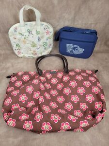 Longaberger Homestead Insulated Lunchbox Bag, Floral Tote, Botanical Fields Bag
