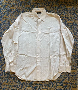 Allen Edmonds Mens Dress Shirt Ivory 15 1/2 L - Picture 1 of 7