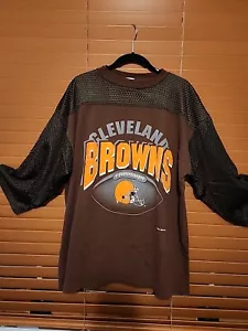 Vintage Cleveland Browns Shirt Mens Size XL Brown NFL 1993 Football - Picture 1 of 8