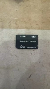 Sony 2G Memory Stick PRO DUO MS Card For Sony Old Camera & PSP Good Condition - Picture 1 of 2