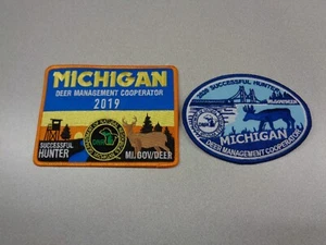 2019 & 2020 MICHIGAN SUCCESSFUL DNR DEER HUNTING PATCHES - BEAR - TURKEY - FISH - Picture 1 of 1