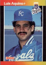 1989 Donruss # 534 Luis Aquino Kansas City Royals
