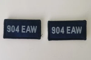 Genuine British RAF 904 EAW TRF Badges Pair Expeditionary Air Wing Patch Afghan  - Foto 1 di 4
