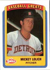 1990 Swell Baseball Greats Mickey Lolich #81 Detroit Tigers