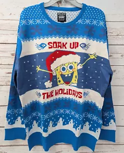 Spongebob Nickelodeon BoxLunch NWT Ugly Christmas Sweater XXL Holiday 2X - Picture 1 of 16