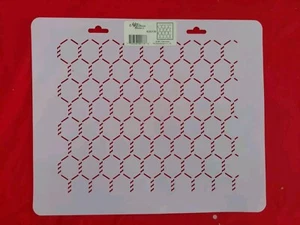 CHICKEN WIRE JULIE WHITE 1997 StenSource MYLAR PAINT STENCIL NEW JW176 - Picture 1 of 6