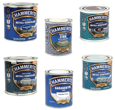 Hammerite Metallschutz Lack 0,75L BEULE u.a. Hammerschlag Struktur Zink Garage - Bild 1 von 4