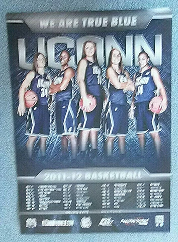 UCONN WOMENS BASKETBALL 2011-12 SEASON POSTER - DOLSON/FARIS/HARTLEY/DOTY/BANKS Cover