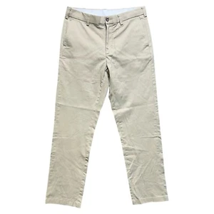 Pantalones chinos George para hombre - talla 29/30 - calce recto - beige, algodón elástico azul - Imagen 1 de 14