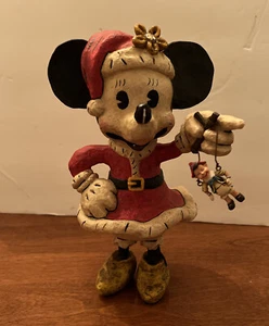 DISNEY SANTA MINNIE 9" VINTAGE HOLIDAY SCULPTURE  - Picture 1 of 5