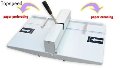 Manual Paper Creaser And Perforator Machine 2 In 1 Combo Double Functions 340mm - Image 1 of 4