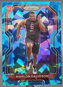 Marlon Davidson /99 2020 Panini Prizm Rookie RC Blue Cracked Ice Prizm Ravens SP - Bild 1 von 3