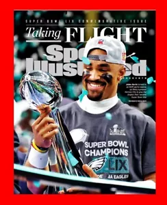 JALEN HURTS - Sports Illustrated Commemorative Magazine Philadelphia Eagles 2025 - Picture 1 of 9