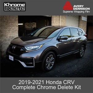2017-2022 Honda CRV Complete Chrome Delete Vinyl Overlay - Picture 1 of 9
