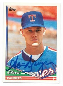 STEVE DREYER 1994 TOPPS AUTOGRAPHED SIGNED # 193 TEXAS RANGERS