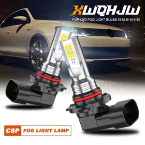 XWQHJW Pair LED Fog Light Bulbs 9145 9140 H10 6000K White Driving Lamp DRL - Picture 1 of 9