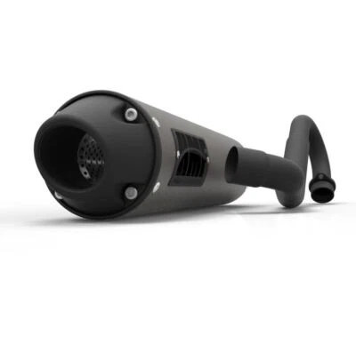 Sistema de escape redondo HMF BLACKOUT Performance sistema completo Yamaha YFZ450 2004-2013 Foto 1 de 3