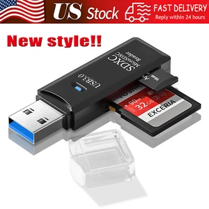 USB 3.0 SD Kartenleser für PC Micro SD Karte auf USB Adapter für Kamera Speicher C - Bild 1 von 8