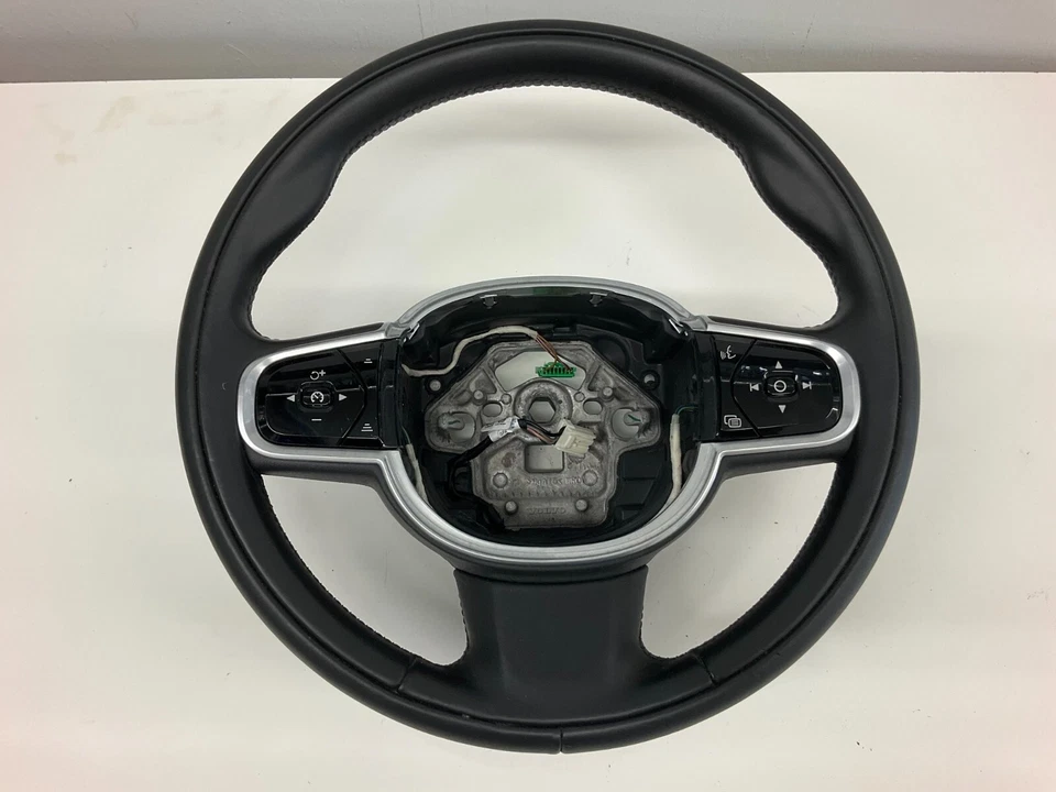 17-20 Volvo S90 V90 XC90 XC60 Heated Black Steering Wheel 32288783 - Image 1 of 4