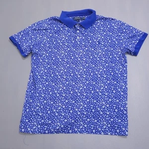Polo Ralph Lauren Shirt Mens Size L blue Floral Slim Fit Soft Brushed Cotton - Picture 1 of 9