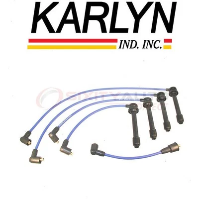 Karlyn Spark Plug Wire Set for 1993-1996 Nissan Altima 2.4L L4 - Ignition pn Foto 1 de 4