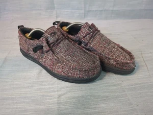 Hey Dude Men's Size 12 Wally Funk Red Flame Loafer - Picture 1 of 9