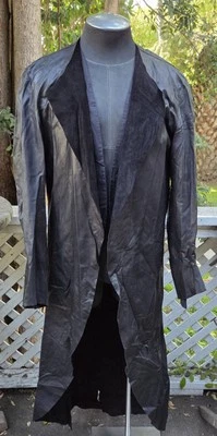 Daniel Patrick Leather Fashion Trench Jacket Sz Medium - Image 1 of 4