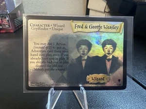 Harry Potter TCG Quidditch Cup Fred & George Weasley Holo Rare # 5/80 - NM - Picture 1 of 2